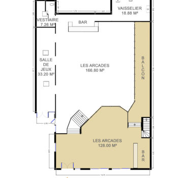 Plan salle les Arcades